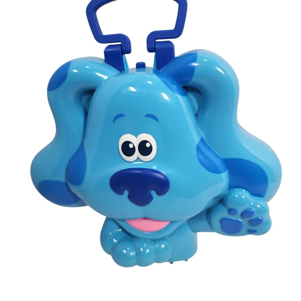 Blues Clues Plastic Carry Case Blue Dog Handheld Toy‎ Storage Holder